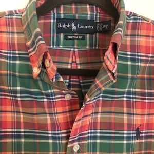 Polo Ralph Lauren Custom Fit Plaid Casual Oxford